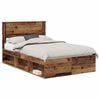 vidaXL Sengestamme Ensfarget Gammelt tre 135 x 190 cm Massiv furu