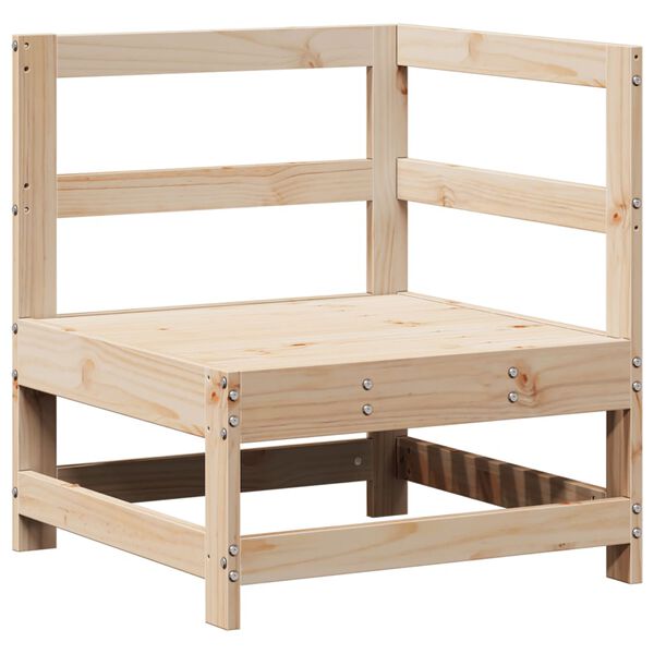 vidaXL Hagesofasett 3 deler heltre furu