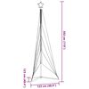 vidaXL LED Juletre 525 LEDs Kald Hvit 302 cm