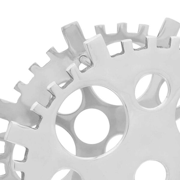 vidaXL Vinhylle sølv 39 x 39 x 14 cm Aluminium