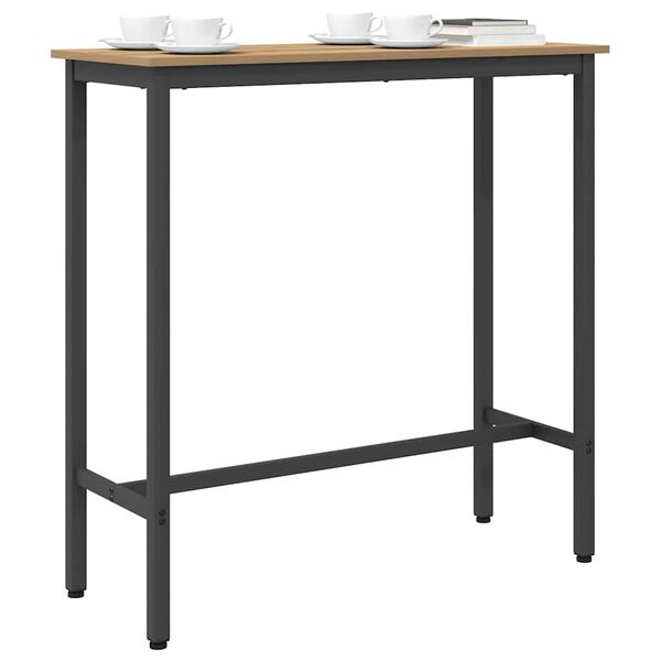 vidaXL bord Artisan Eik 100 x 40 x 100,5 cm Konstruksjonsvirke og st&aring;l