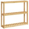 vidaXL Baderomshylle 3 hyller veggmontert 60x15x54 cm bambus