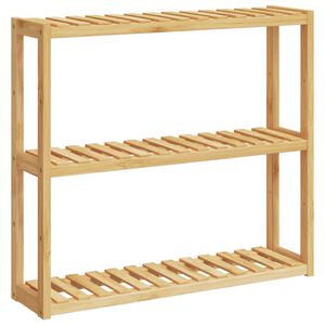 vidaXL Baderomshylle 3 hyller veggmontert 60x15x54 cm bambus