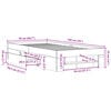 vidaXL Sengeramme uten madrass sonoma eik 75x190 cm konstruert tre