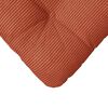 vidaXL Seteputer 4 pcs Rød oransje 40 x 40 cm Corduroy stoff