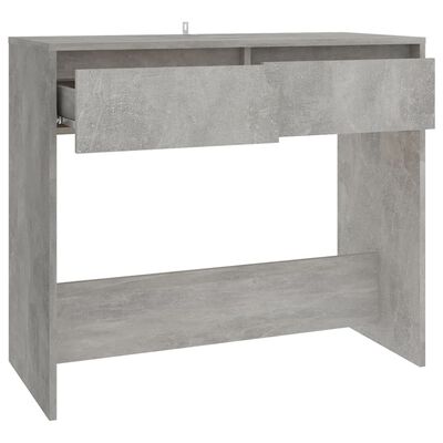 vidaXL Konsollbord betonggrå 89x41x76,5 cm stål