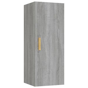 vidaXL Veggskap gr&aring; sonoma 34,5x34x90 cm konstruert tre