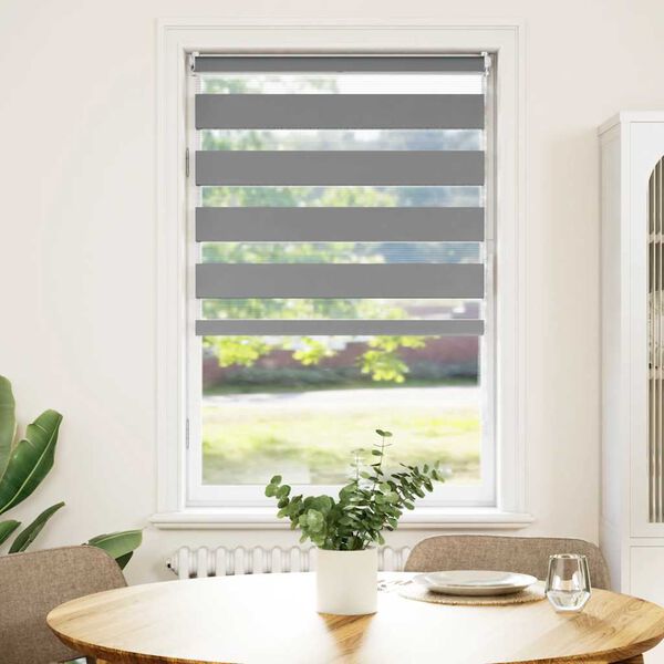 vidaXL Rullegardiner sebram&oslash;nstret 70 x 120 cm gr&aring;