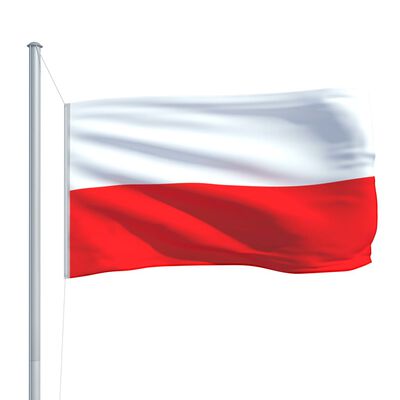 vidaXL Polsk flagg 90x150 cm