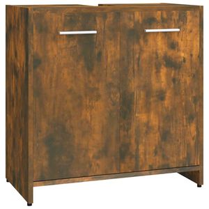 vidaXL Baderomsskap r&oslash;kt eik 60x33x60 cm konstruert tre