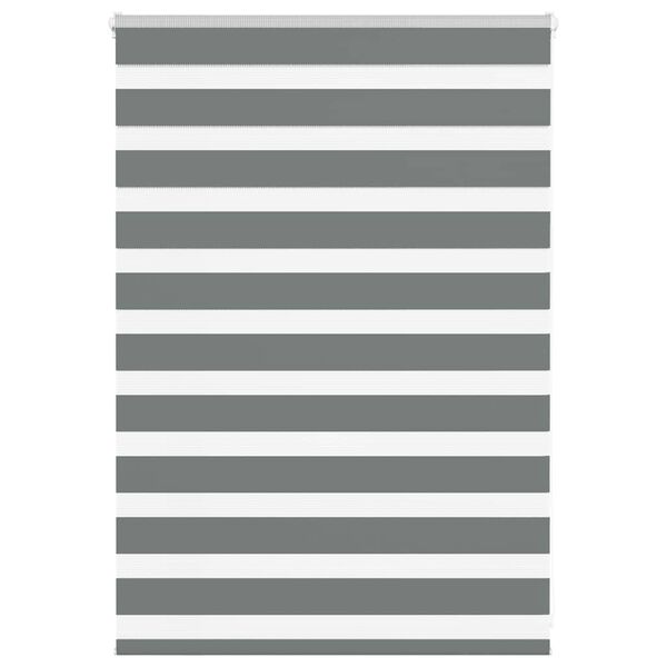 vidaXL Sebragardin mørkegrå 105x100 cm stoff bredde 100,9 cm polyester