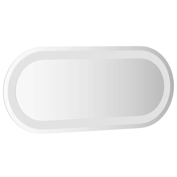 vidaXL LED-baderomsspeil 60x25 cm oval