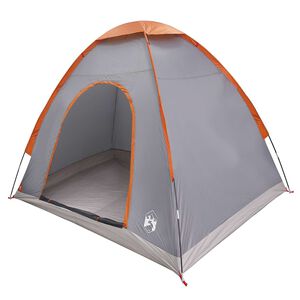 vidaXL Camping Telt 2-personers Gr&aring; og Oransje
