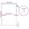 vidaXL Dusjrullgardin Cassonetto 160x240 cm Stoff Bredde 156 cm