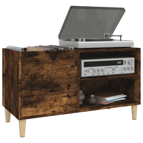 vidaXL Hifi-benk r&oslash;kt eik 84,5x38x48 cm konstruert tre