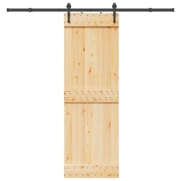 vidaXL Skyved&oslash;r med monteringstilbeh&oslash;r 70x210 cm heltre furu