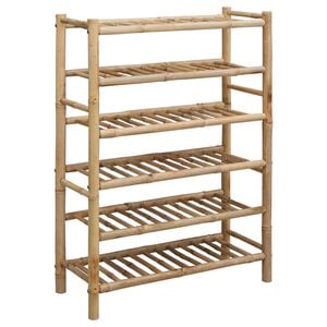 vidaXL Sko Hylle 68 x 28 x 96 cm Bambus Naturlig