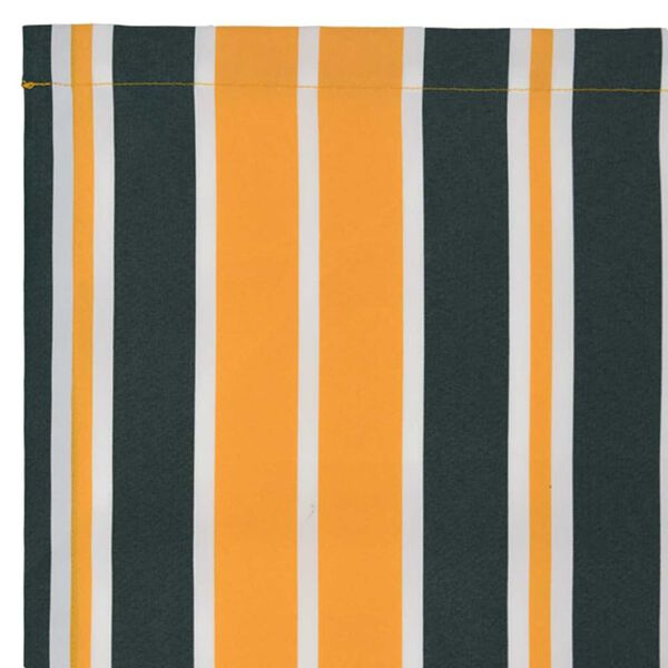 vidaXL Markiseerstatning Gr&oslash;nn og gul 1000 x 160 cm Polyesterlerret