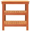 vidaXL Arbeidsbenk med hylle Vokset Brun 78,5 x 50 x 80 cm Massiv furu