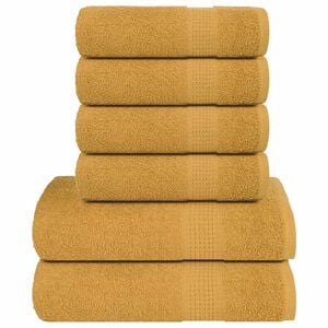 vidaXL 6-delers h&aring;ndklesett FROGN gull 360 gsm