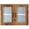 vidaXL Kj&oslash;kken veggskap med glassd&oslash;r Kalmar gammelt tre konstruert tre