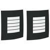 vidaXL Utevegglampe 2 pcs Svart 23,5 x 9 x 26 cm