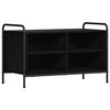 vidaXL TV-skap 140 x 39,5 x 50 cm Svart eik Konstruert tre