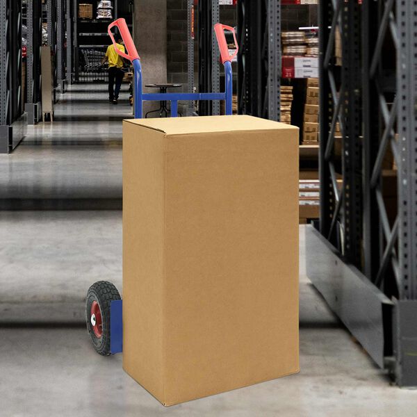 vidaXL Håndvogn Blå og rød 57 x 46 x 113 cm Stål