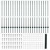 vidaXL Gjerde med stolpe gr&oslash;nn 1,2 x 50 m St&aring;l og PVC