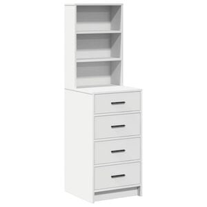 vidaXL H&oslash;yskap Hvit 40 x 41 x 135 cm Konstruert tre