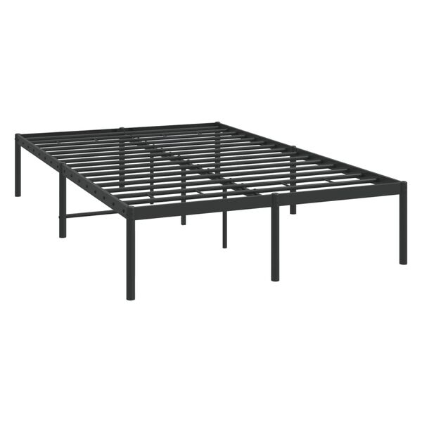 vidaXL Sengeramme i metall svart 120x190 cm