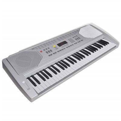 Elektronisk Keyboard med 61 tangenter og Musikkstativ + Krakk