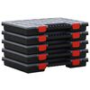 vidaXL Sorteringsbokser 5 stk 40x30x5 cm polypropylen