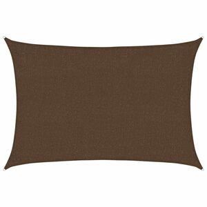 vidaXL Solseil 160 g/m&sup2; brun 2x2,5 m HDPE