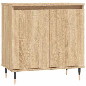 vidaXL Servantskap sonoma eik 58x33x60 cm konstruert tre