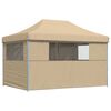 vidaXL Partytelt Beige 279 x 410 x 315 cm Oxford Stoff
