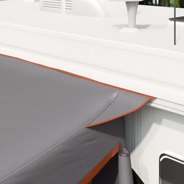 vidaXL Bakluketelt med tak Gr&aring; og Oransje 285 x 255 x 245 cm taft