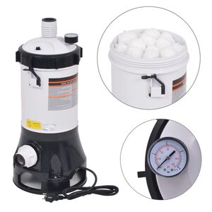 vidaXL Filterpumpe for basseng 185 W 4,4 m&sup3;/t