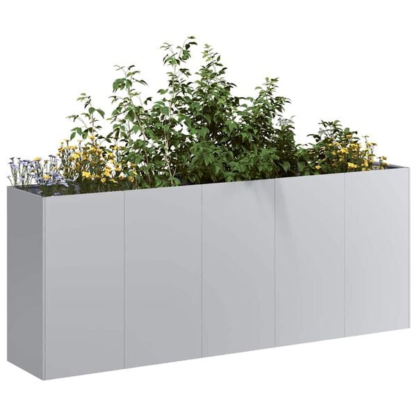 vidaXL Plantekasse 200x40x80 cm galvanisert st&aring;l