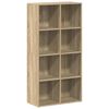 vidaXL Bokhylle/skjenk sonoma eik 66x30x130 cm konstruert tre