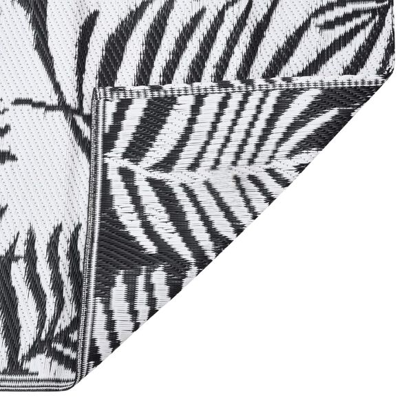 vidaXL Uteteppe ARAKIL svart 80x250 cm PP