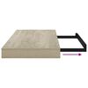 vidaXL Flytende vegghyller 4 stk eik 50x23x3,8 cm MDF