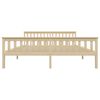 vidaXL Sengeramme med 4 skuffer heltre furu 180x200 cm