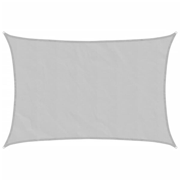 vidaXL Solseil lysegr&aring; 5x3,5 m 100% polyester oxford