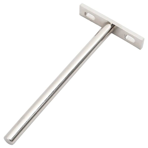 vidaXL Flytende hyllebraketter 12stk usynlig &Oslash;10x150 mm karbonst&aring;l