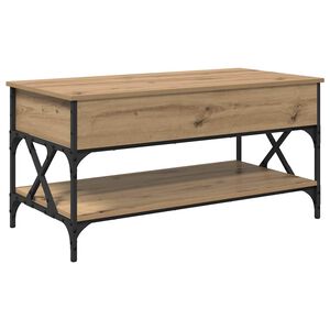 vidaXL Kaffebord Artisan Eik 100 x 50 x 50 cm Konstruert tre