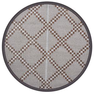 vidaXL Uteteppe ARAKIL brun &Oslash;120 cm PP