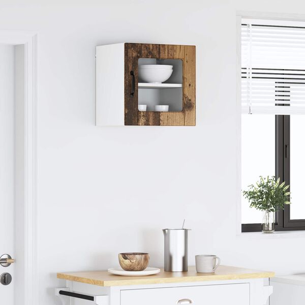 vidaXL Kj&oslash;kkenskap med d&oslash;r Gammelt tre 40 x 31 x 40 cm Konstruert tre