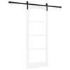 vidaXL Skyved&oslash;r ORKDAL Hvit og svart 83 x 202 cm