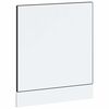 vidaXL Oppvaskmaskin panel Porto svart 60x1,5x67 cm konstruert tre